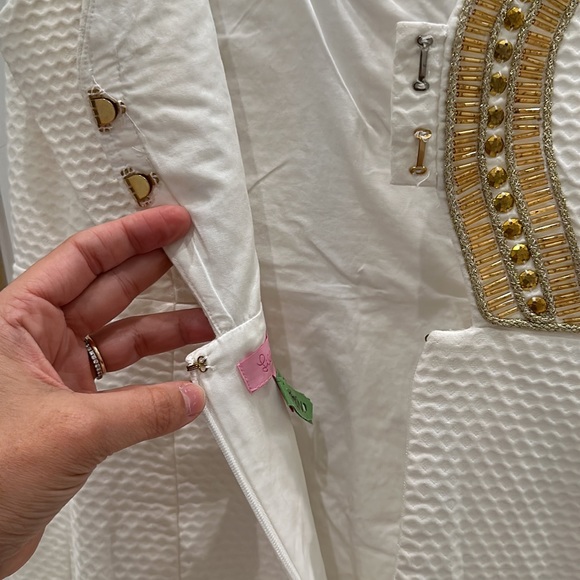 🤍🌟Lilly Pulitzer Eliot Resort White Gold Beaded🌟🤍 - Picture 4 of 5
